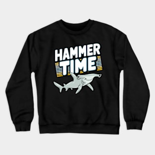 Hammer Time Diving with Hammerhead Sharks Crewneck Sweatshirt